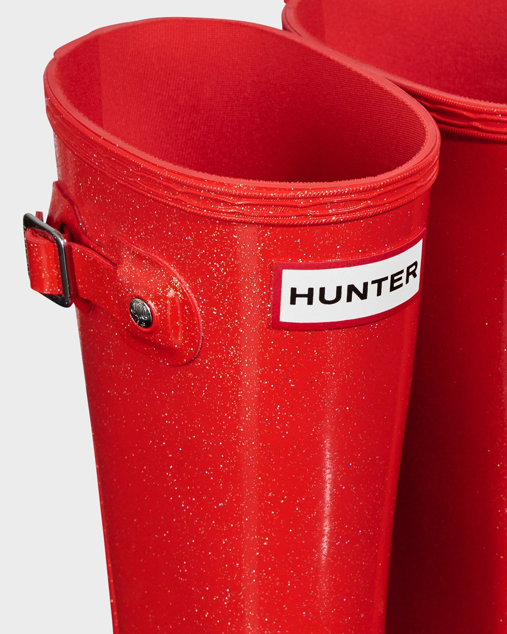 Bottes de Pluie Hunter Original Grands Starcloud Enfant Orange Rouge XQRNZET-17